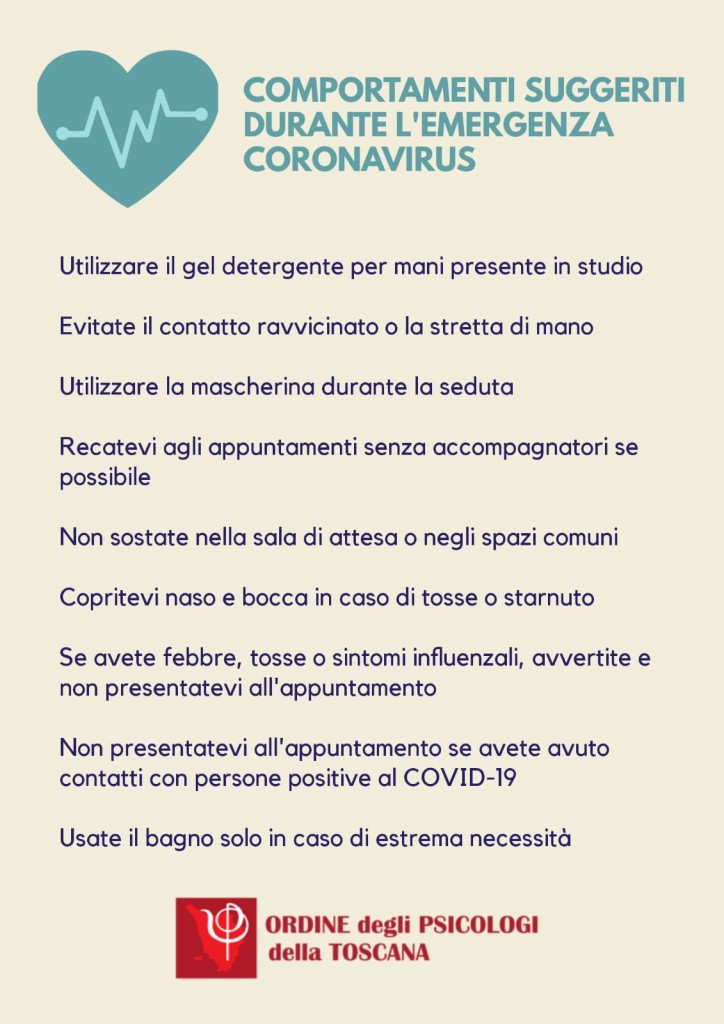 indicazione covid ordine toscana